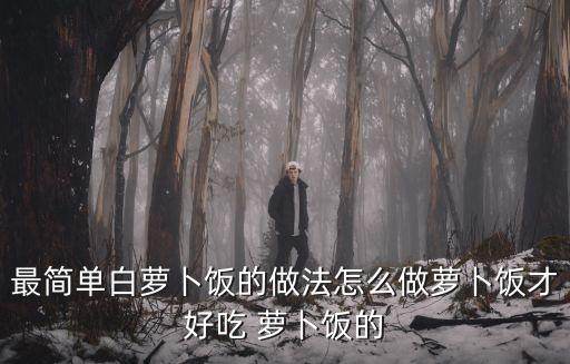最簡單白蘿卜飯的做法怎么做蘿卜飯才好吃 蘿卜飯的