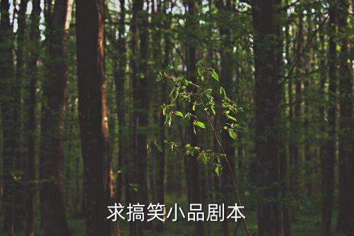 求搞笑小品劇本