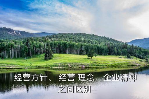 經營理念,經營policy:基于理念定位開發具有針對性