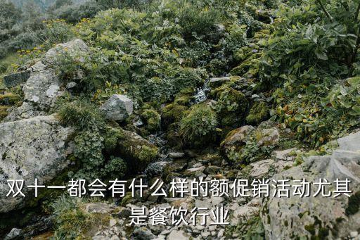 雙十一都會有什么樣的額促銷活動尤其是餐飲行業