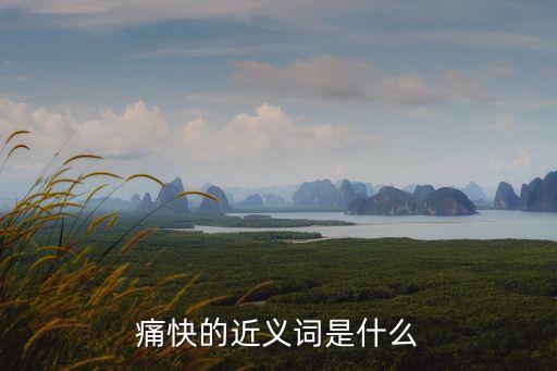 痛快的近義詞是什么