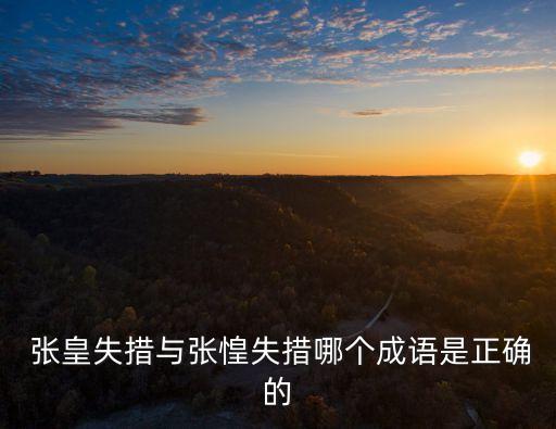 張皇失措,張皇失措:慌張恐慌不知如何是好