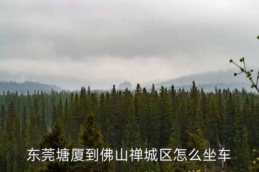 東莞塘廈到佛山禪城區(qū)怎么坐車