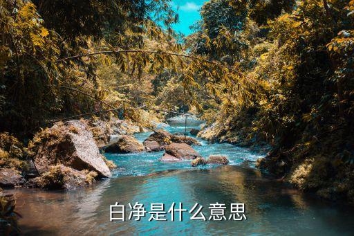 白皙的意思,白和白的組合形容膚色潔白干凈