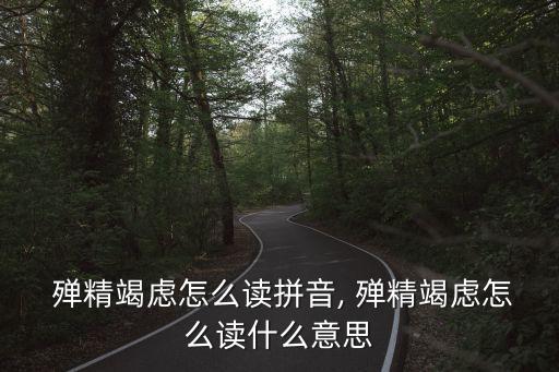 殫精竭慮,精竭慮的中文意思是什么?