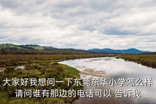 大家好我想問一下東莞東華小學怎么樣請問誰有那邊的電話可以 告訴我