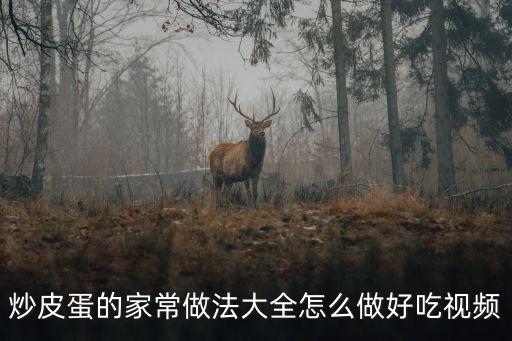 炒松花蛋，炒皮蛋的家常做法大全怎么做好吃視頻