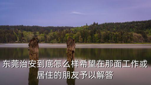 東莞治安滿意度，大家對廣東東莞的印象怎么樣治安如何那邊的人好嗎