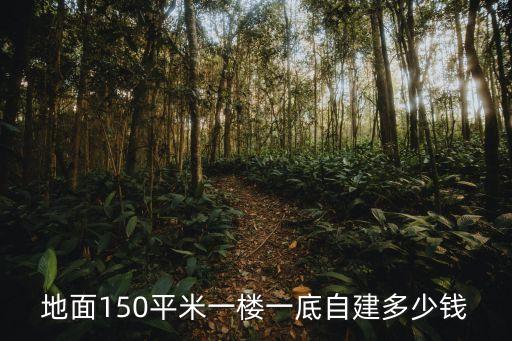 地面150平米一樓一底自建多少錢
