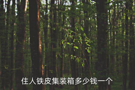 住人鐵皮集裝箱多少錢一個
