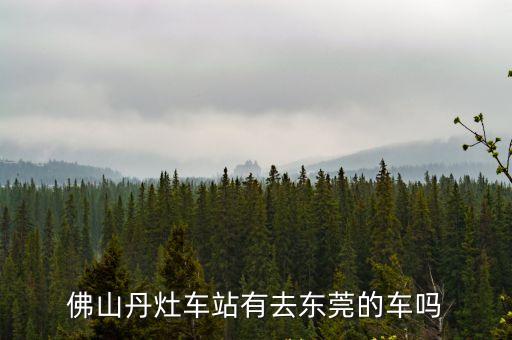 丹灶車站到東莞大朗汽車總站，從佛山丹灶汽車站到東莞要多少錢
