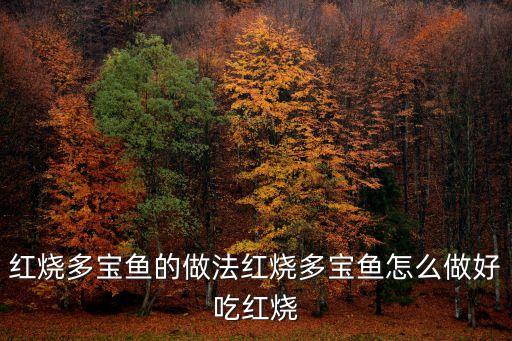 紅燒多寶魚的做法紅燒多寶魚怎么做好吃紅燒