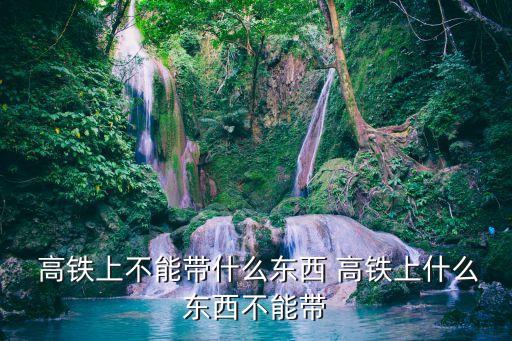 高鐵什么不能帶,乘坐高鐵時以下物品不準帶入車內