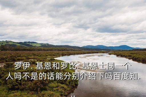 羅伊. 基恩和羅比. 基恩士同一個(gè)人嗎不是的話能分別介紹下嗎百度知...