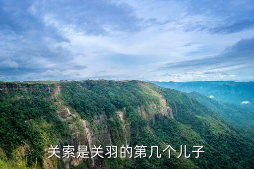 關索是關羽的第幾個兒子