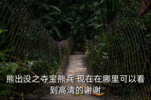 熊出沒之奪寶熊兵 現在在哪里可以看到高清的謝謝