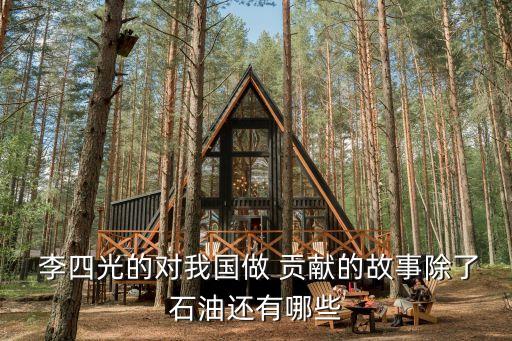  李四光的對(duì)我國(guó)做 貢獻(xiàn)的故事除了石油還有哪些