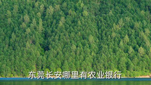 東莞路東附近哪里有農業銀行，東莞長安哪里有農業銀行