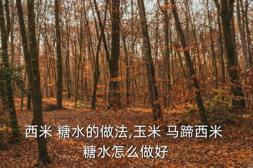 馬蹄糖水,馬蹄糖水可放一天嗎?可以這樣做!