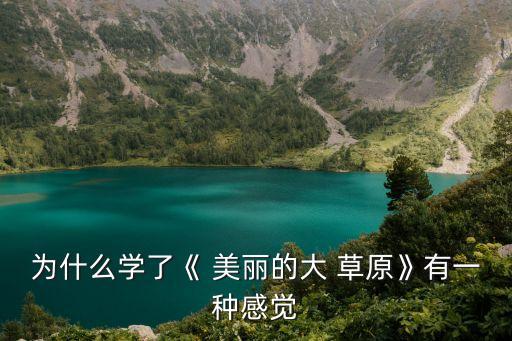 為什么學了《 美麗的大 草原》有一種感覺