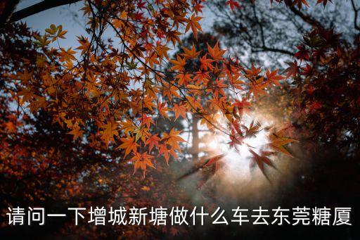 增城到東莞塘廈班車，請問一下增城新塘做什么車去東莞糖廈