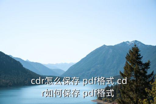 cdr轉pdf,從文件夾發布為pdf如何轉換成pdf?