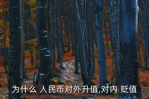 為什么 人民幣對(duì)外升值,對(duì)內(nèi) 貶值