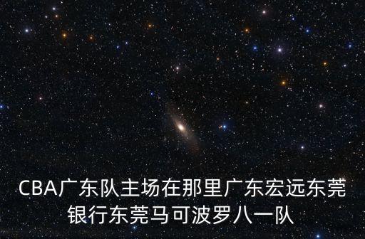 CBA廣東隊主場在那里廣東宏遠東莞銀行東莞馬可波羅八一隊