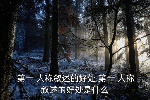 第一人稱的好處,第一人稱寫我的好處是能讓讀者感到真實親切