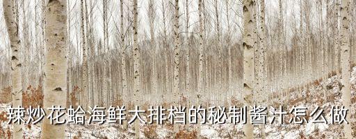醬汁花蛤，辣炒花蛤海鮮大排檔的秘制醬汁怎么做