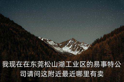 東莞欣之聯，我現在在東莞松山湖工業區的易事特公司請問這附近最近哪里有賣