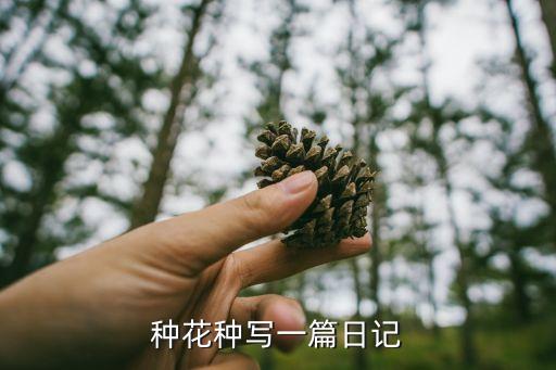 種花種寫一篇日記