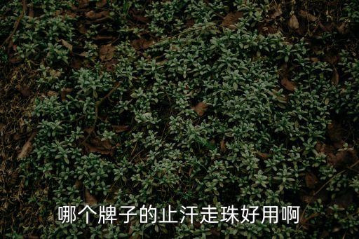 止汗走珠，哪個牌子的止汗走珠好用啊