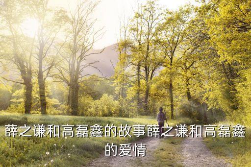 薛之謙和高磊鑫的故事薛之謙和高磊鑫的愛情