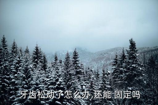  牙齒松動了怎么辦,還能 固定嗎
