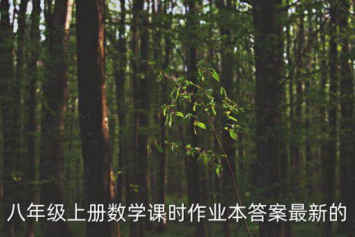 八年級(jí)上冊(cè)數(shù)學(xué)作業(yè)本答案，八上數(shù)學(xué)作業(yè)本答案