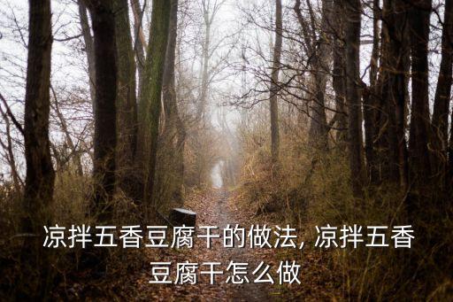  涼拌五香豆腐干的做法, 涼拌五香豆腐干怎么做