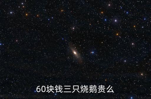 60塊錢三只燒鵝貴么