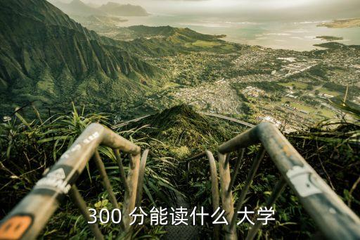 300分能上什么大學
