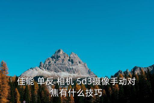 5d3單反相機,佳能5d3和5d4不同之處在于哪里?