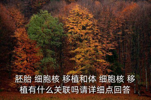 細(xì)胞核移植,胚胎細(xì)胞核移植又稱胚胎克隆