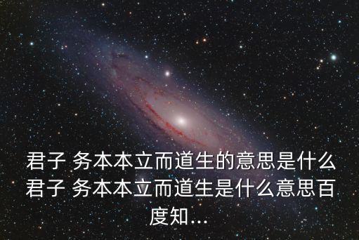 君子務(wù)本,君子務(wù)本，生而以道為本出自《論語》