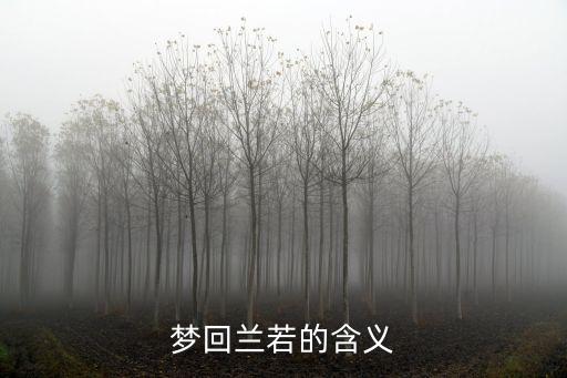 夢回蘭若的含義