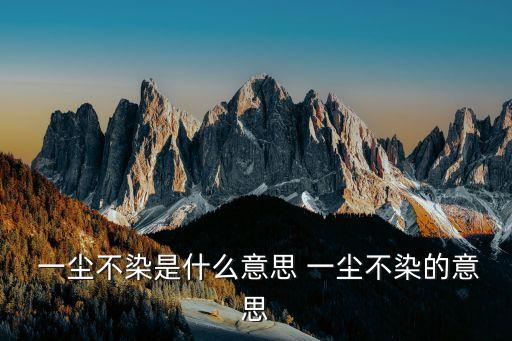 一塵不染,一塵不染出自《十二月小雪后梅花》和《法苑珠簾》