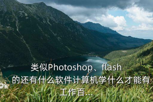 類似Photoshop、flash、的還有什么軟件計算機學什么才能有工作百...