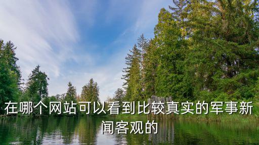 在哪個網站可以看到比較真實的軍事新聞客觀的