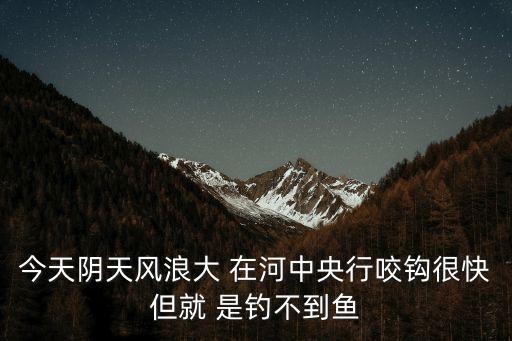 陰天釣魚釣深還是釣淺，陰天釣魚釣底還是釣浮