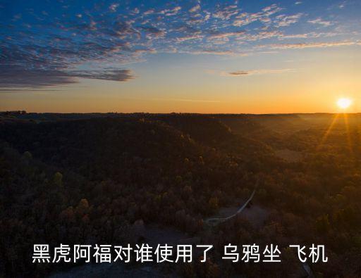 黑虎阿福對誰使用了 烏鴉坐 飛機