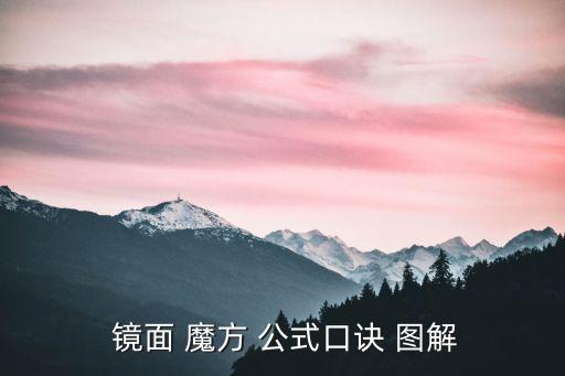 鏡面魔方公式圖解,玩鏡面魔方知多少?問與答（13）