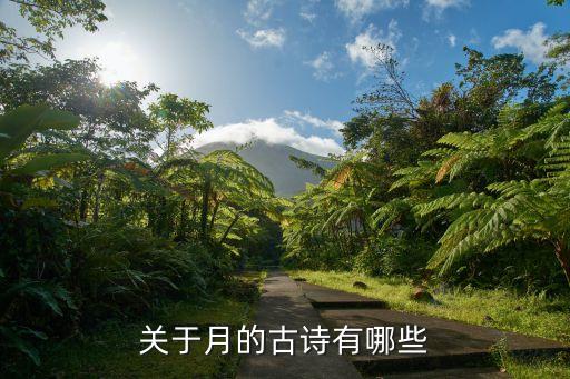 關于月的古詩有哪些